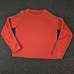 Michael Kors women's Sweater Large Orange Ribbed Knit